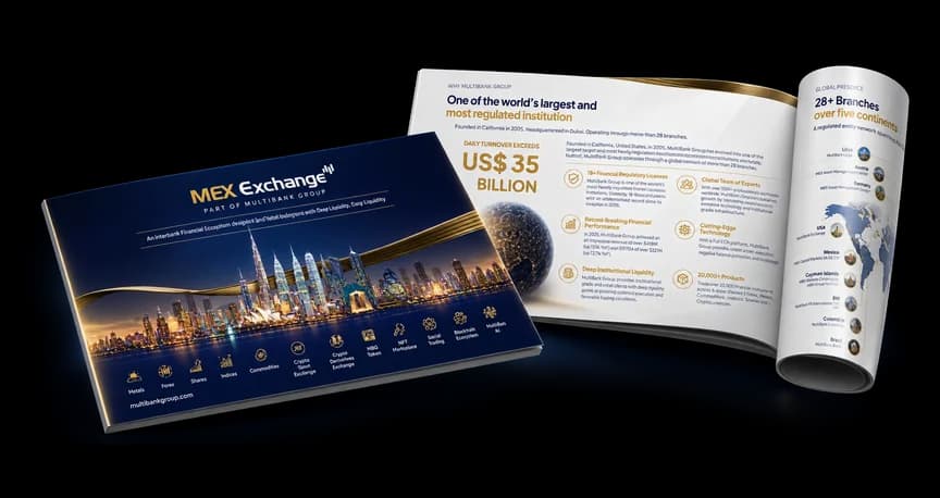 MEX Exchange company brochure mockup